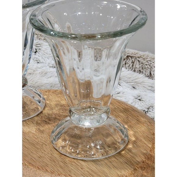 Vintage Clear Tulip Shaped Sundae Dish, Set of 2 - Picture 1 of 8